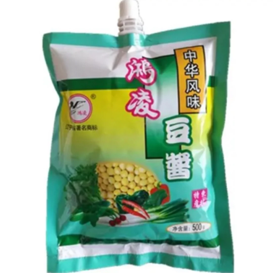 包邮热卖东北朝阳凌源特产鸿凌豆酱开袋即食400g咸口蘸酱菜