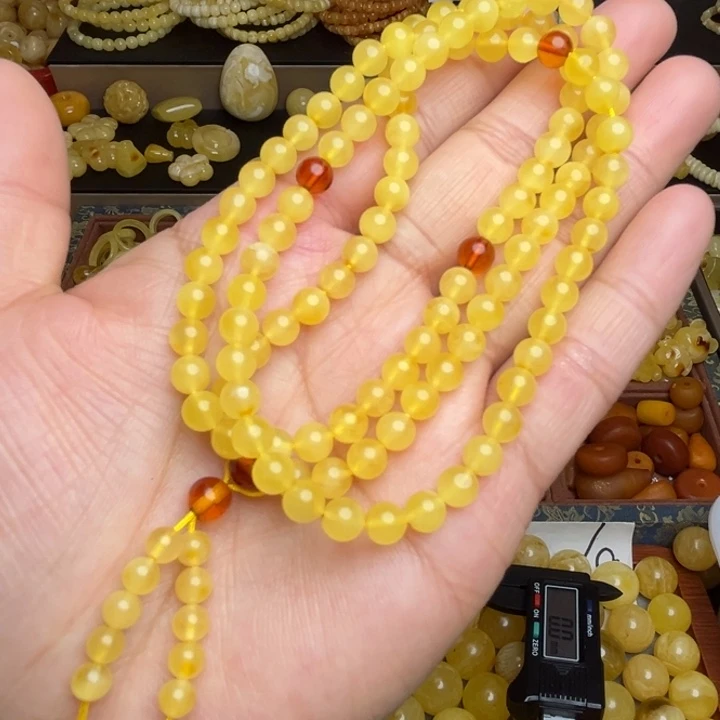 蜜蜡未镶嵌珠宝奇石天然蜜蜡108粒196