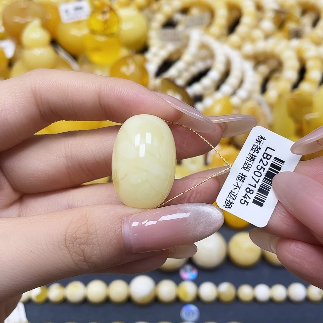 蜜蜡未镶嵌裸石枣珠17.8✖️26mm
