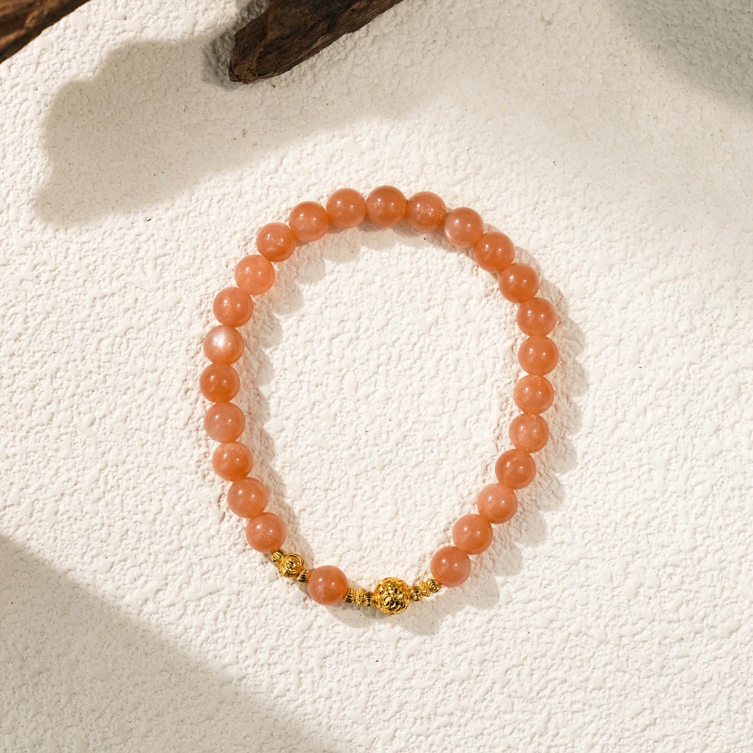 【愿力】橙月光手串925  (天然珠宝多样性发其一)