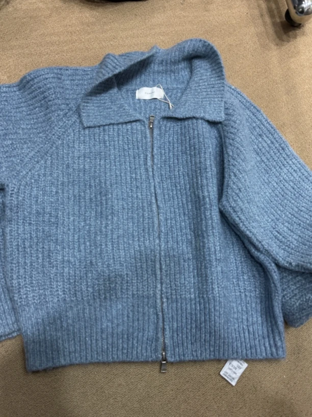 韩代原版软糯拉链毛衣