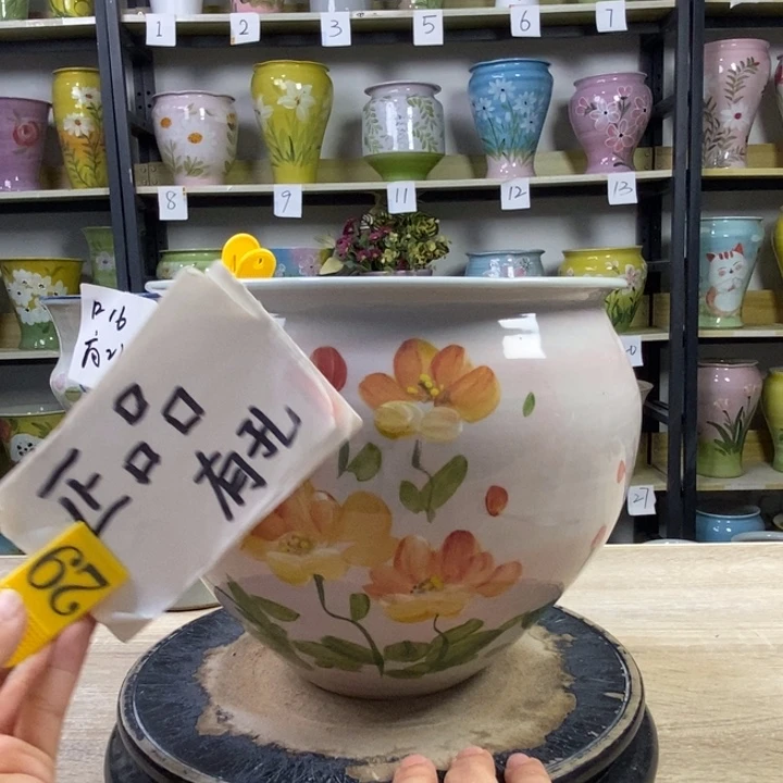 景德镇高温陶瓷花盆