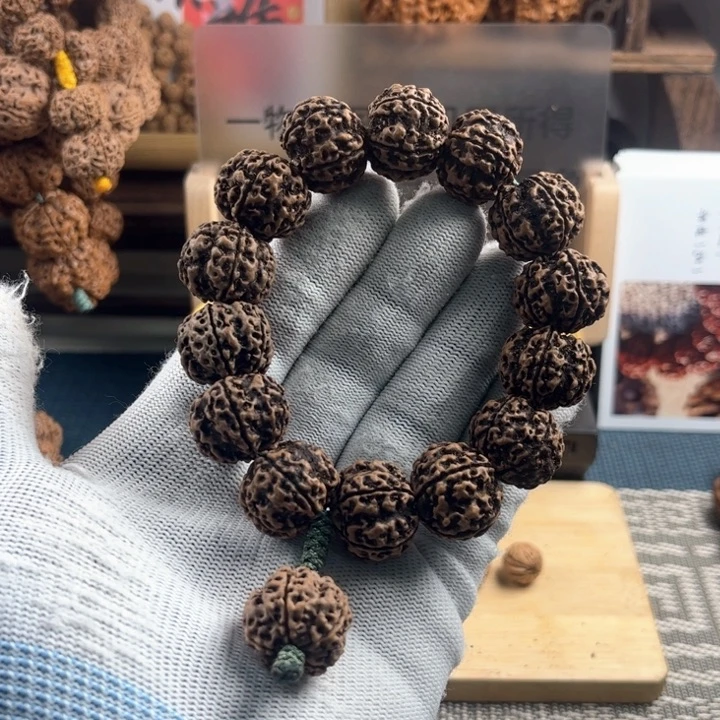 金刚菩提手串蒙**瞳古龙深沟梅花原生态12