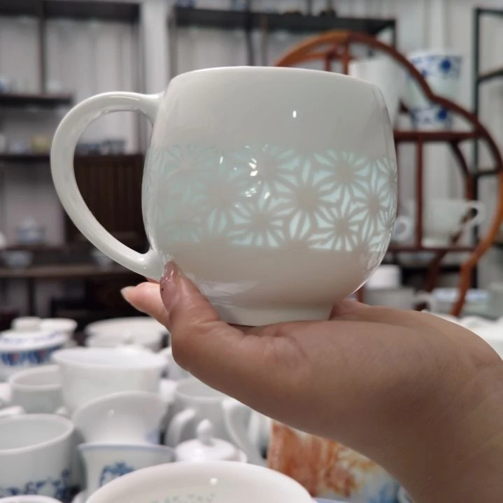 瓷清饮苹果杯身一个