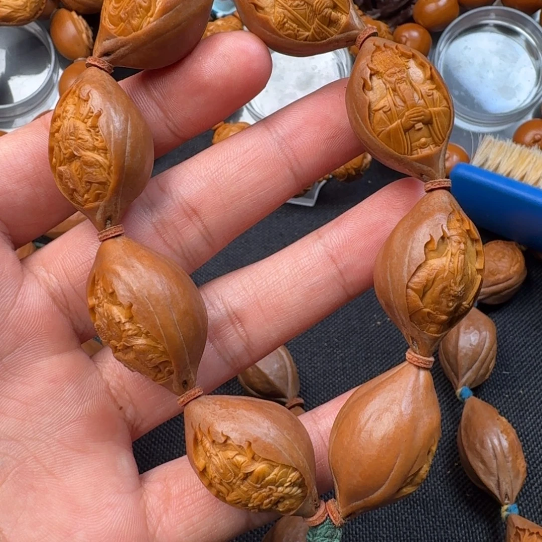 初***升橄榄核手串/手链三清