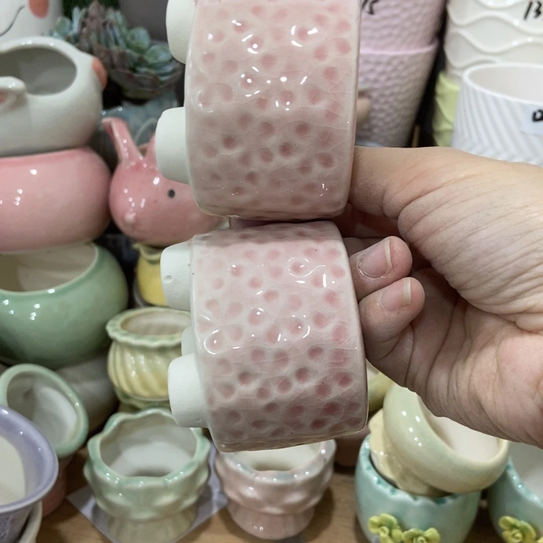 红陶高温陶瓷花盆