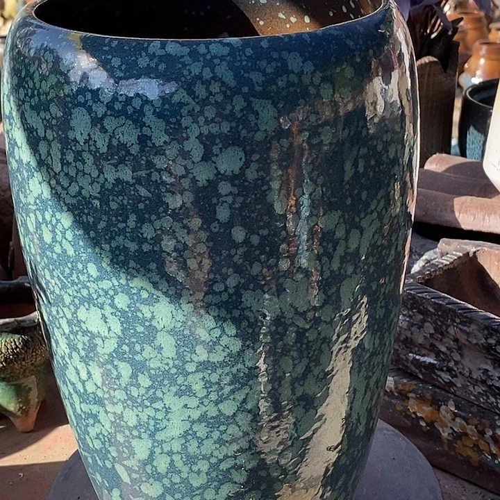 花盆紫砂内18高度33绿色