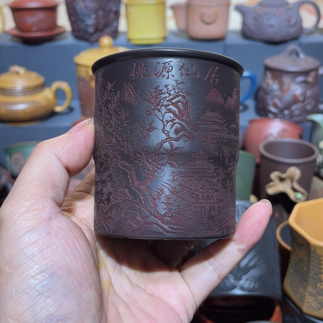 原矿紫砂手工主人杯