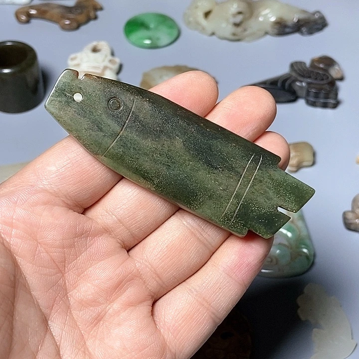 和田玉未镶嵌颈饰74