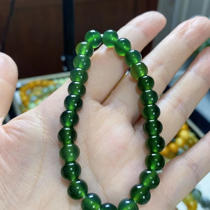 未镶嵌岫玉手串手链