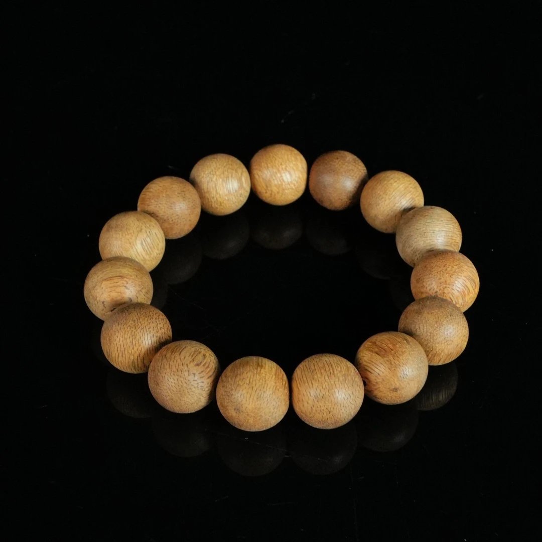 9946 西马黄油熟结软丝沉香手串 1.47cm  15.7g