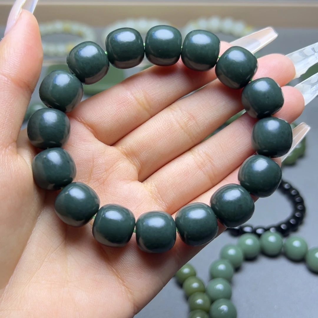 和田玉未镶嵌手链