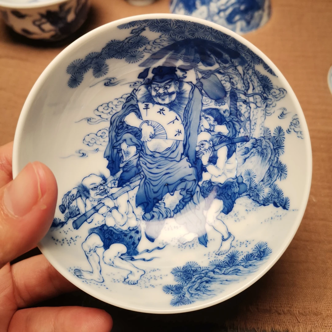 景德镇手绘钟馗普洱杯