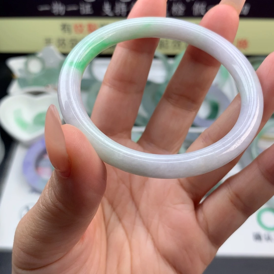 【闪购商品】定制翡翠未镶嵌手镯定制不退换抛光