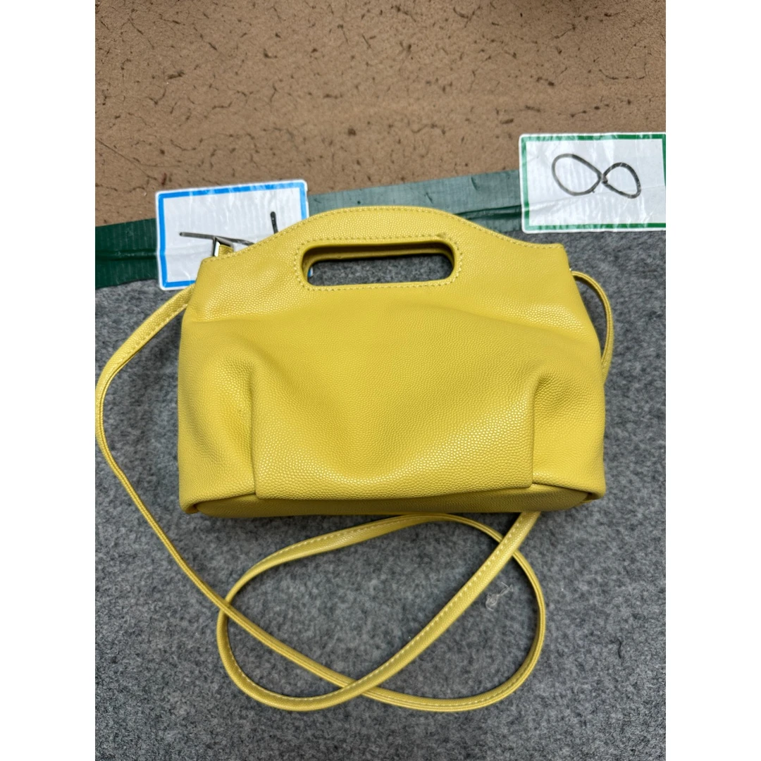 TOLEX2025新款手工女包休闲烧麦时尚百搭黄色20cm