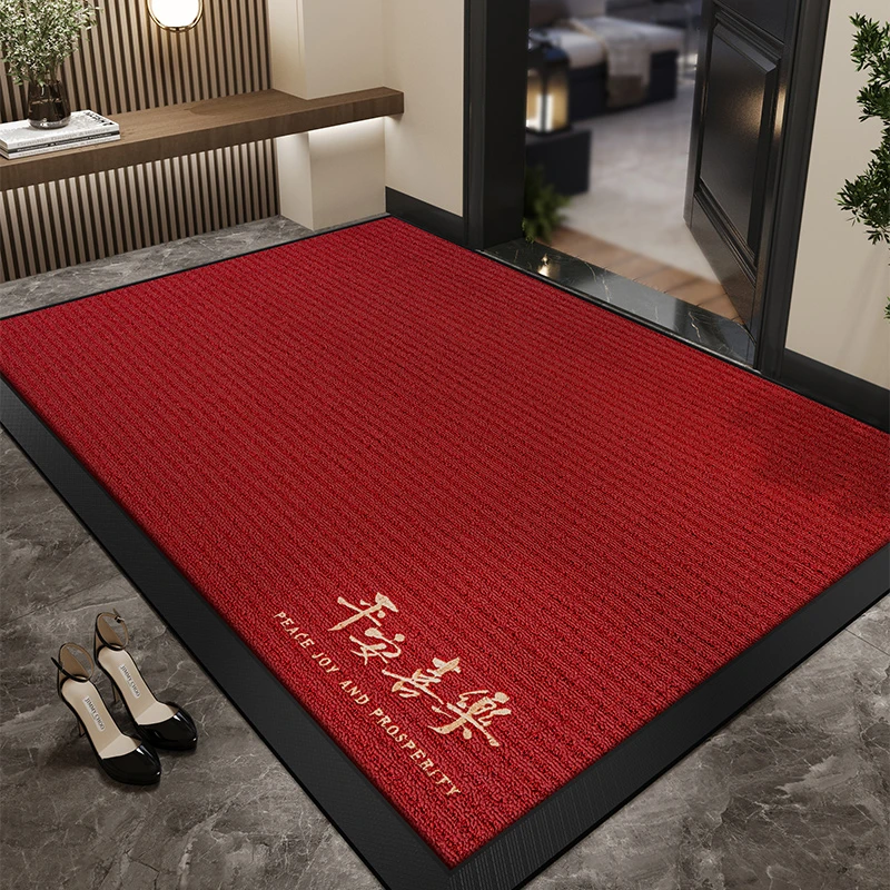 【同款低价】刺绣入户门地垫2025款轻奢高级感地毯进门口防滑脚垫子