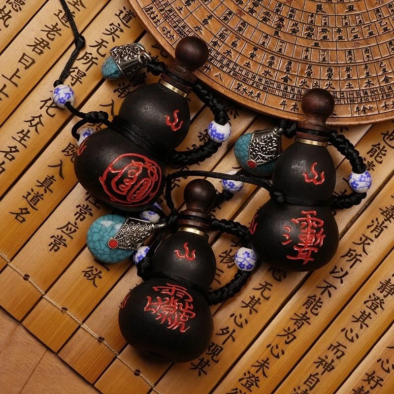 纯天然随身养剑葫芦挂坠家居家摆件紫薇讳雷祖小葫芦把玩福禄手工