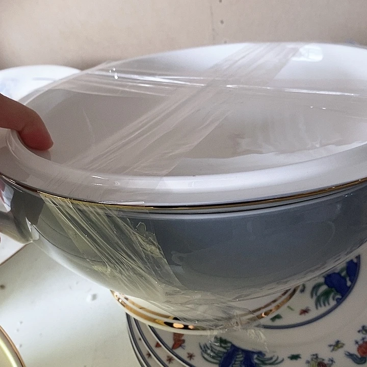 36%以上骨粉骨瓷渐变灰汤煲一个