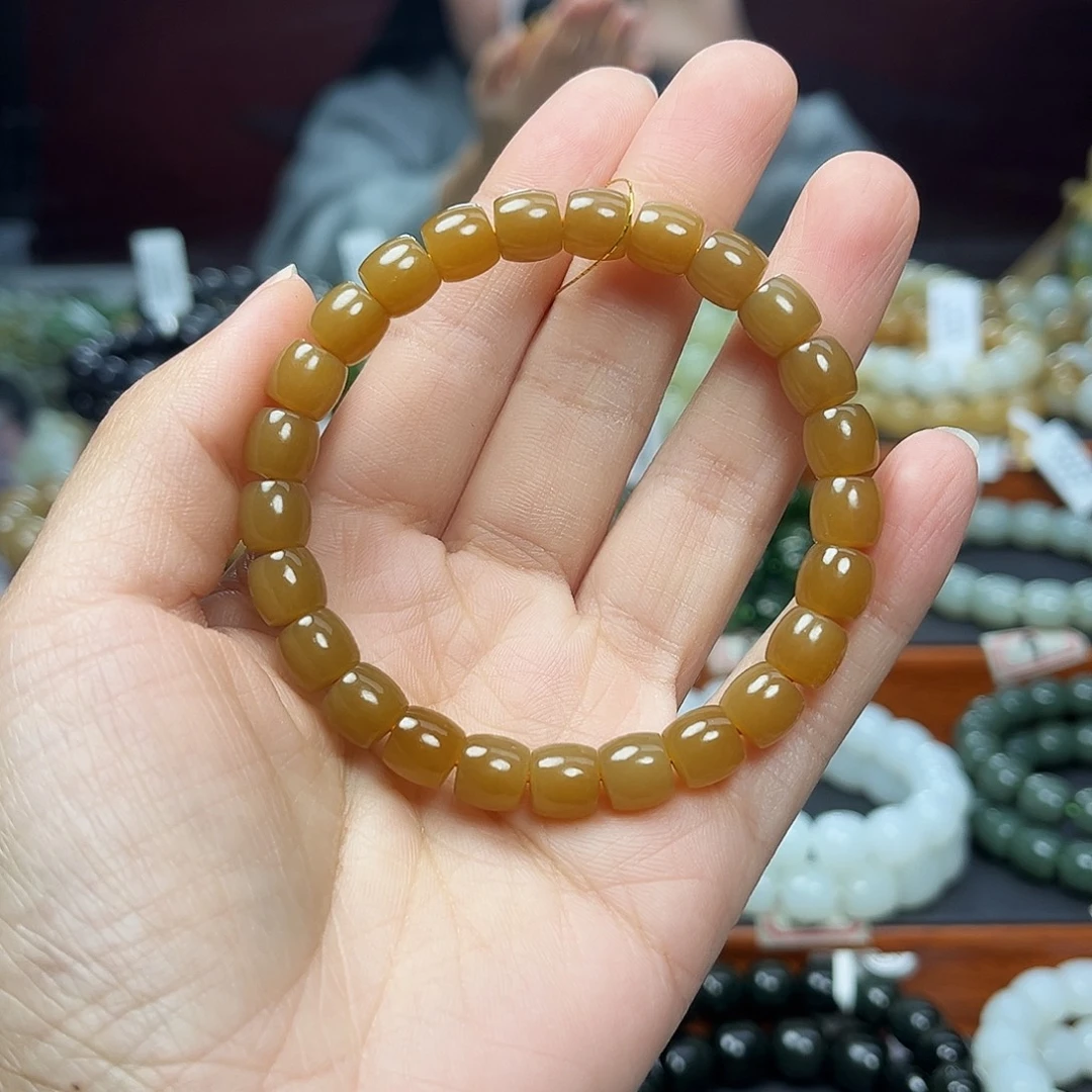 和田玉未镶嵌手链