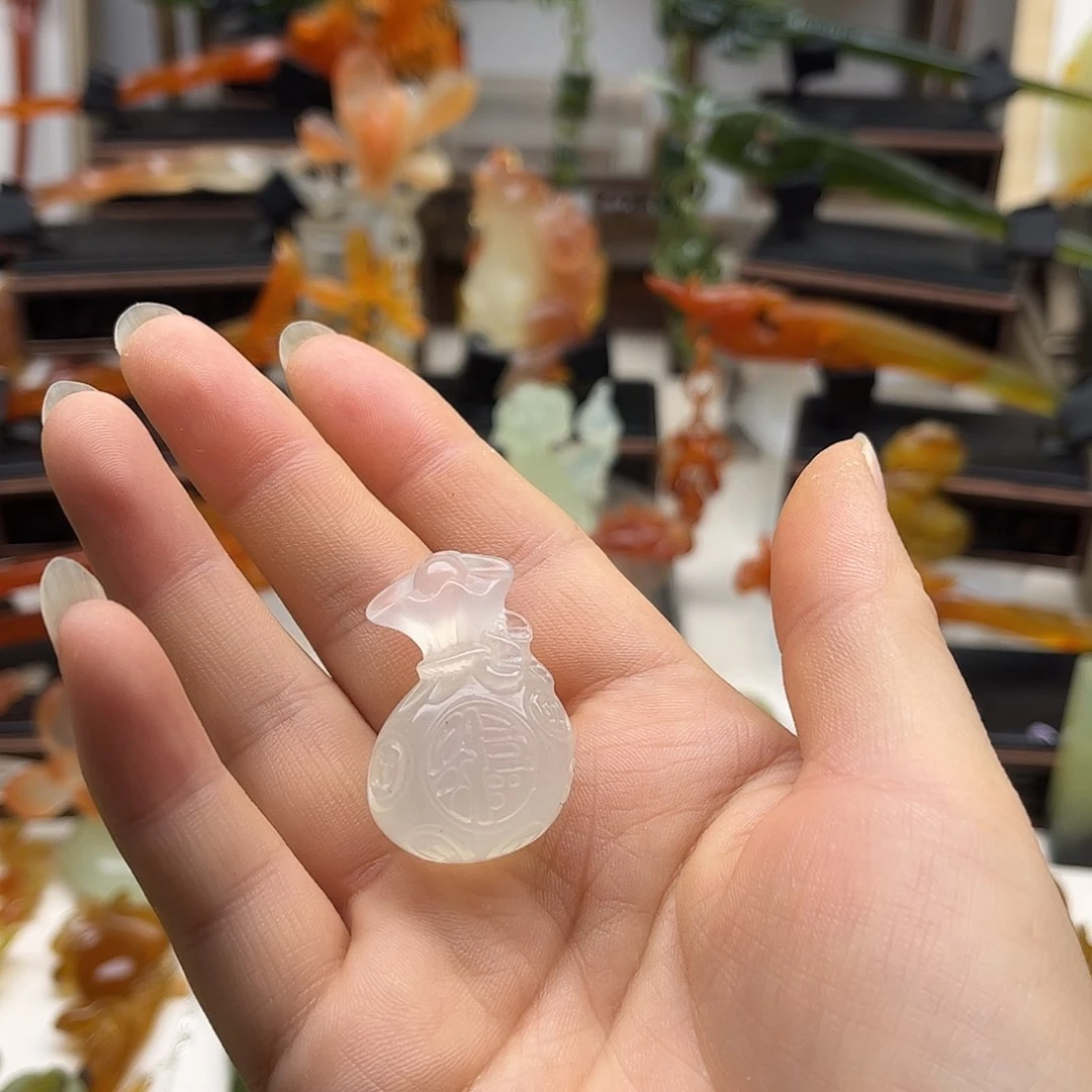 蛇纹石玉未镶嵌岫玉发簪