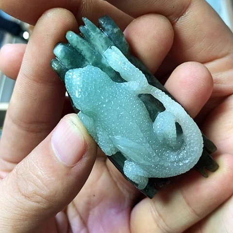 颈饰未镶嵌翡翠福豆豆珠宝翡翠颈饰
