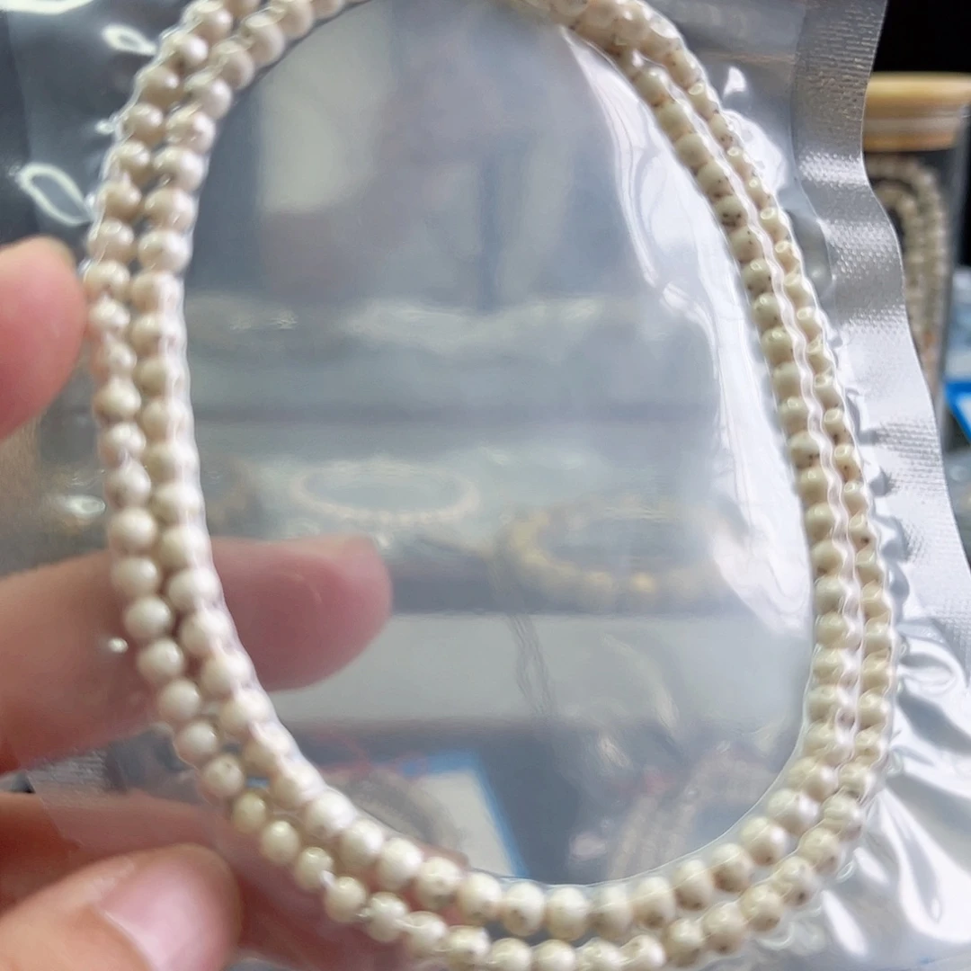 星月菩提手串5mm数星星瓷白