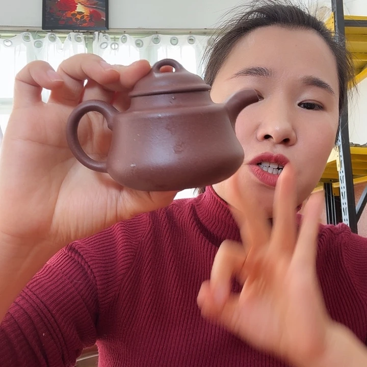 紫泥底槽青竹顶壶150cc