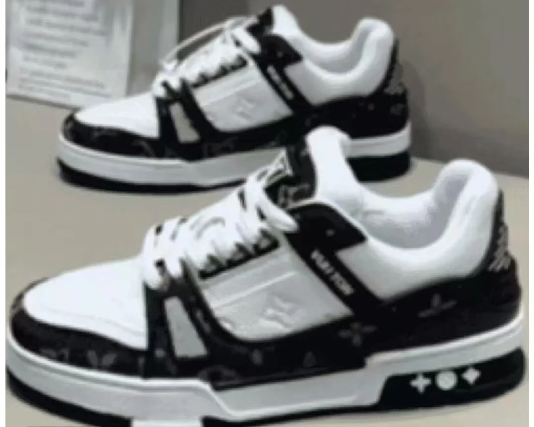 青年拼色板鞋透气休闲休闲板鞋轻质极简风时髦小姨风