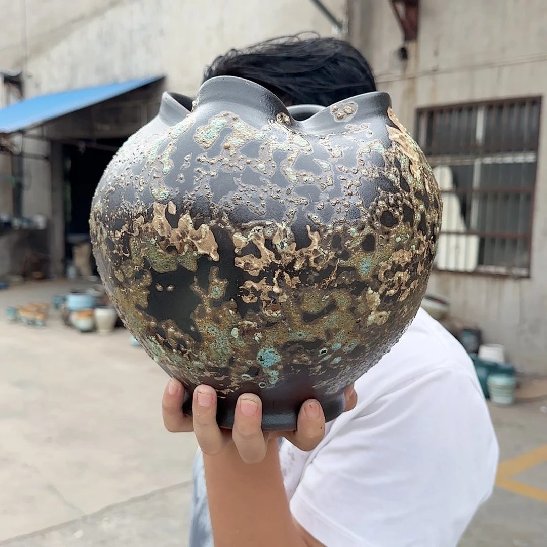 紫砂花盆王老板花盆1008-824高25口17