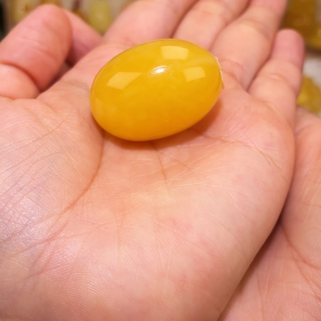 未镶嵌颈饰蜜蜡焦皮枣珠