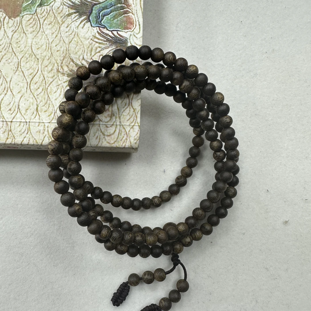 沉香奇楠沉香圆珠多圈女款手串精品4mm多样性发一