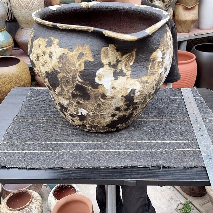 紫砂花盆高度26口径27