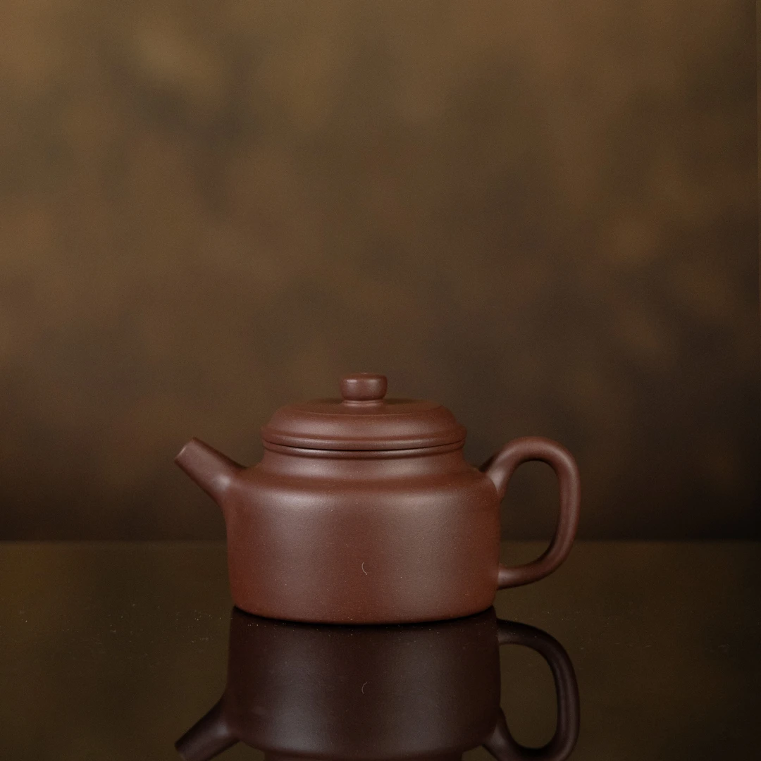 【利贞l德钟】原矿紫泥 约190cc 手工制 宜兴紫砂壶 茶具XH