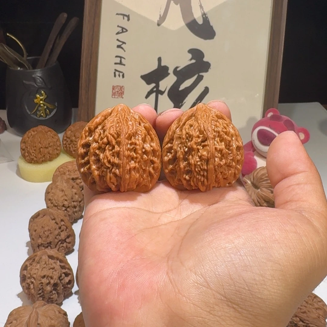 无***趣吊坠文玩核桃41尺寸蓟县一代虎头王