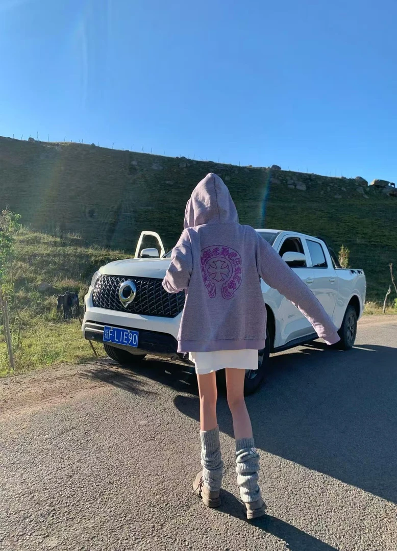 【陶格】潮流新款休闲复古百搭慵懒克罗连帽外套TG25C3C2643