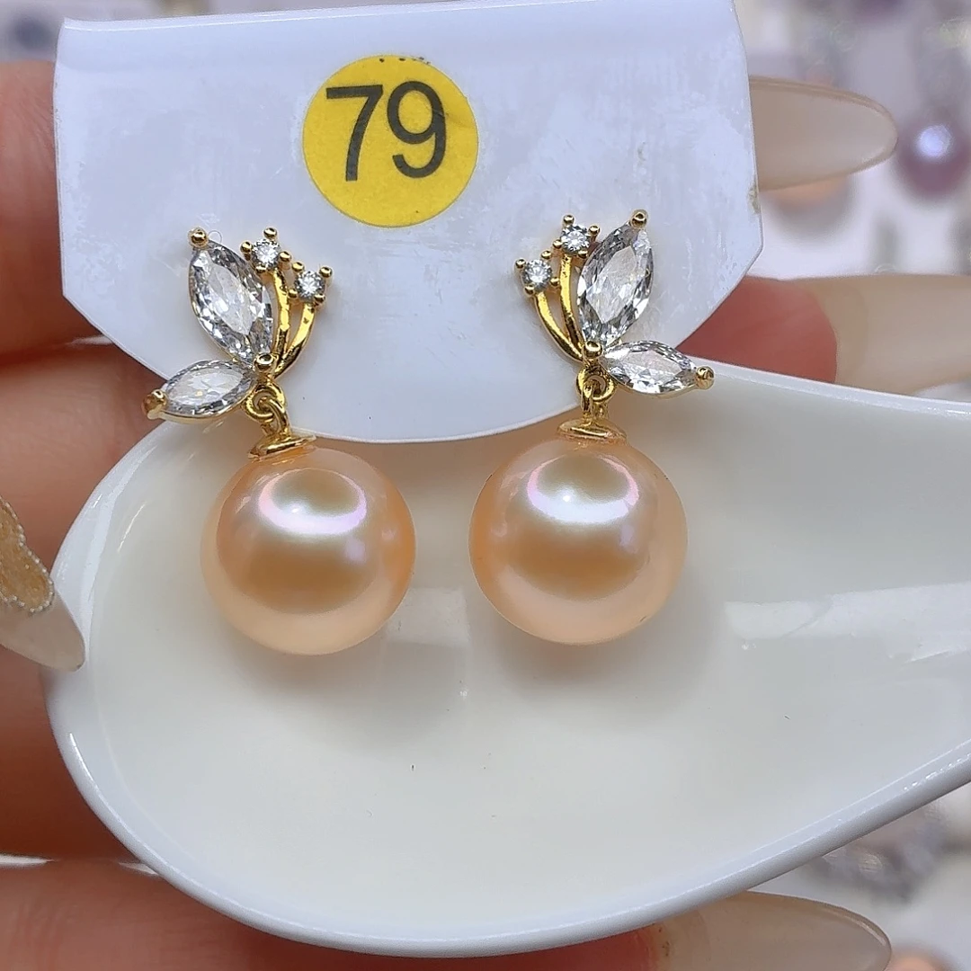 未镶嵌耳饰淡水珍珠F