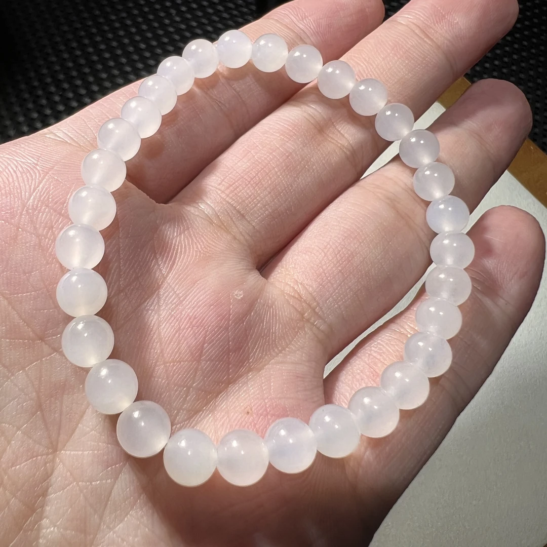 老料和田玉白玉6mm多样性发其一 KT24032927