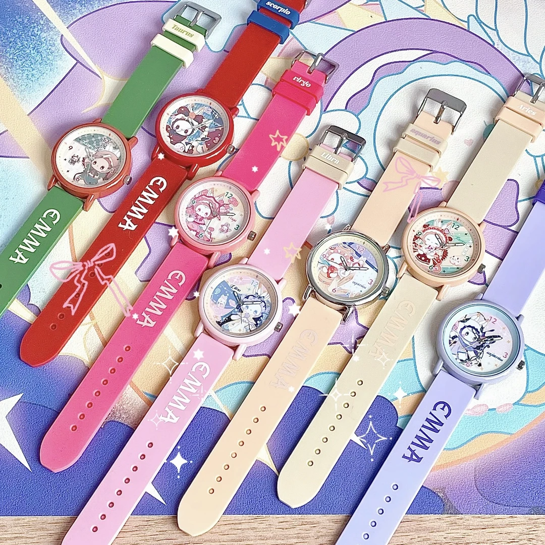 【代拆】EMMA十二星座系列手表潮玩可爱腕表礼物盲盒