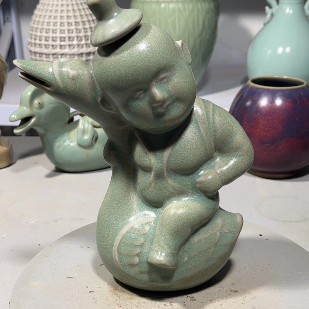 瓶汝窑瓷器品相完美