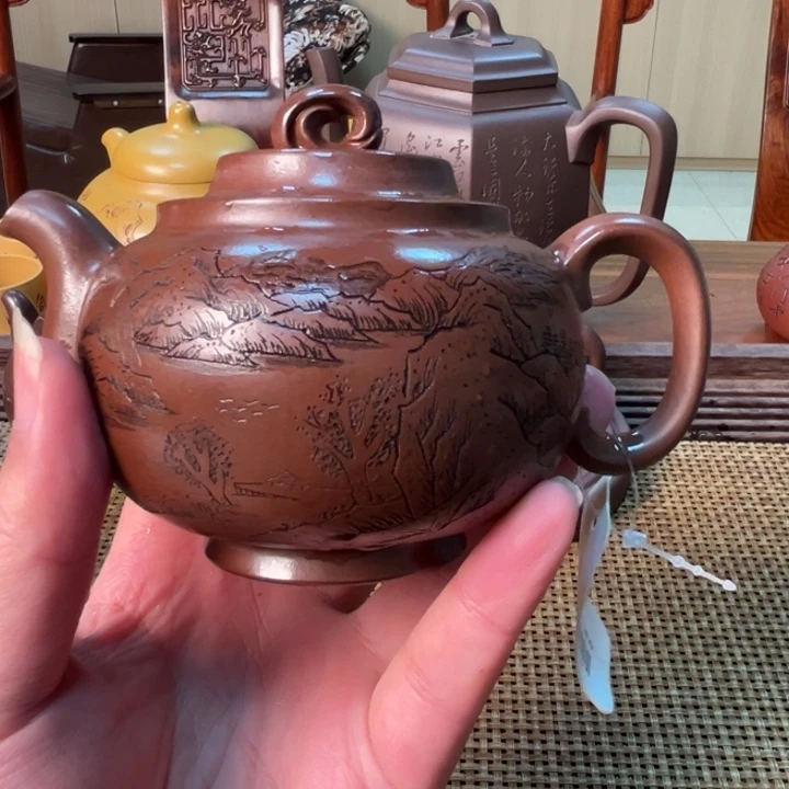 小***鱼茶壶紫砂宜兴紫砂壶15