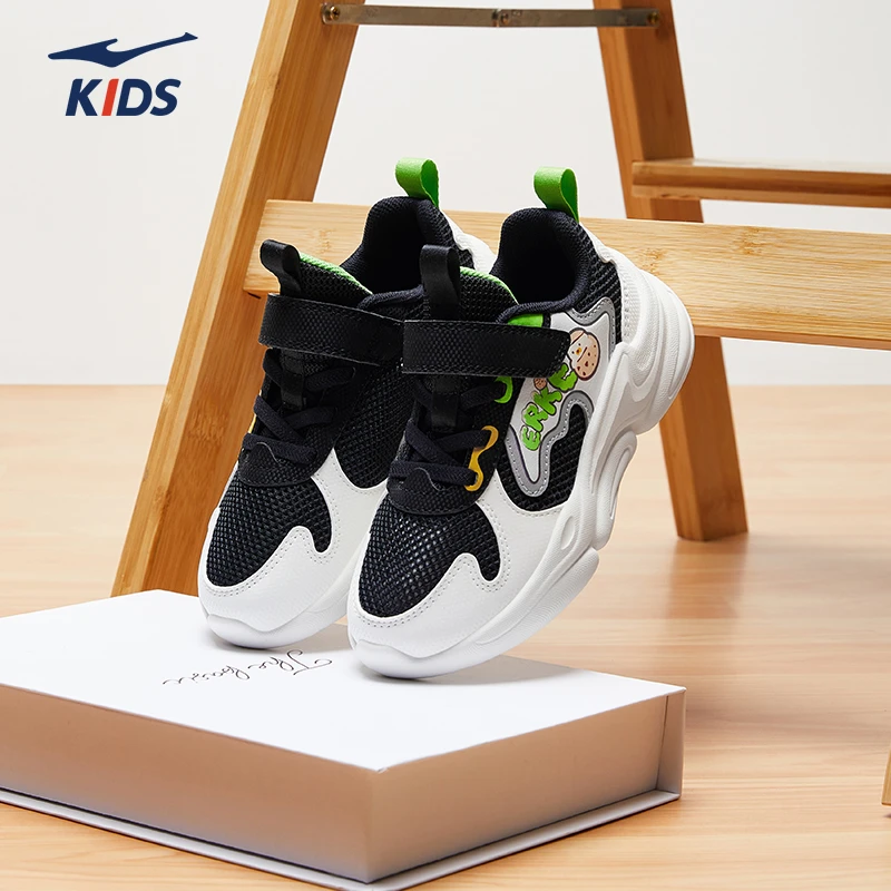 泡芙夏季| 鸿星尔克2025夏季新款儿童运动鞋透气女童休闲鞋