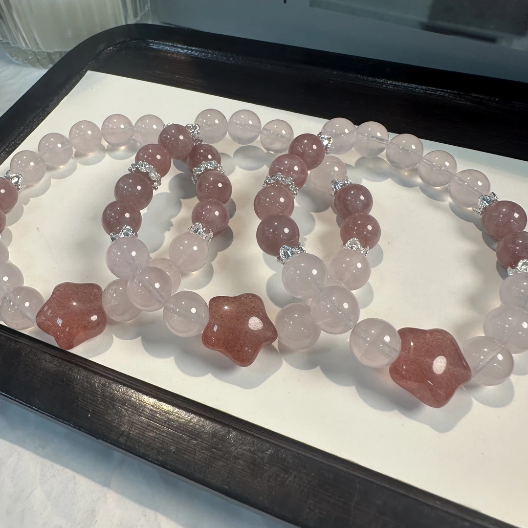 【小院甄选】原创粉晶单圈手链约9mm 多样性发一件 1917EJC