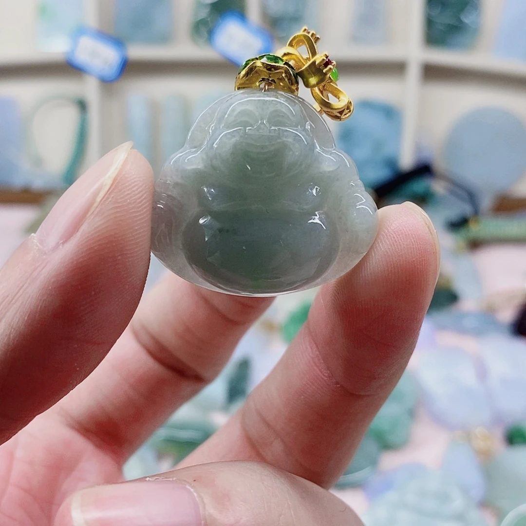 颈饰未镶嵌翡翠天然