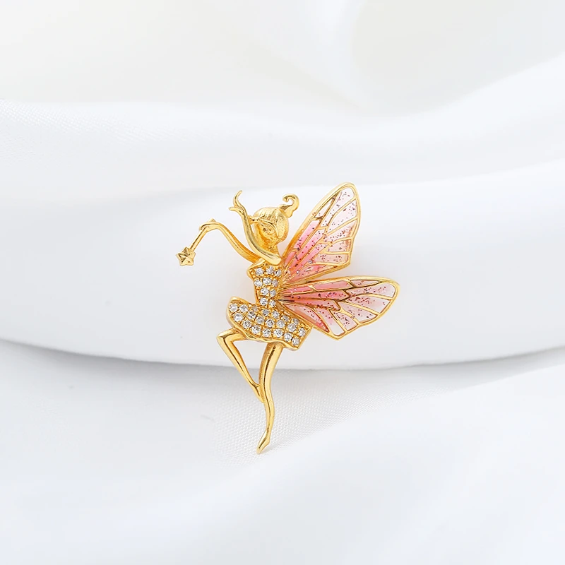 仙女吊坠-18k金吊坠