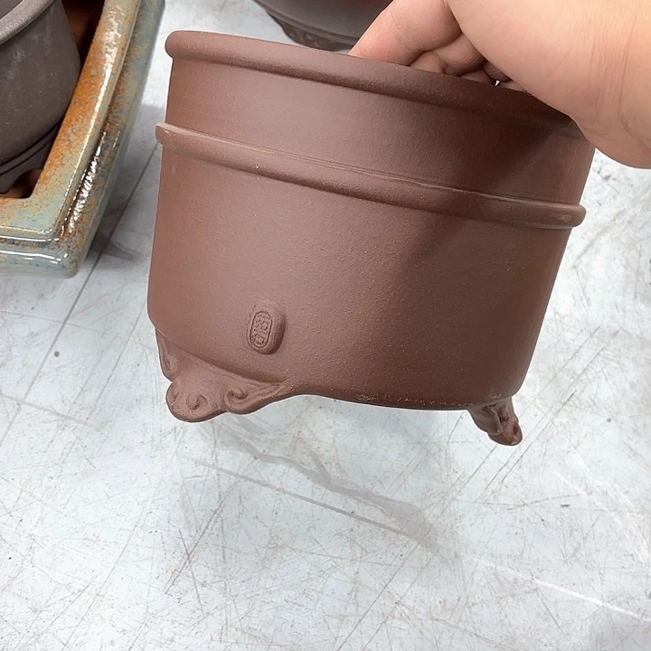 紫砂花盆南****柿紫砂的味道很好