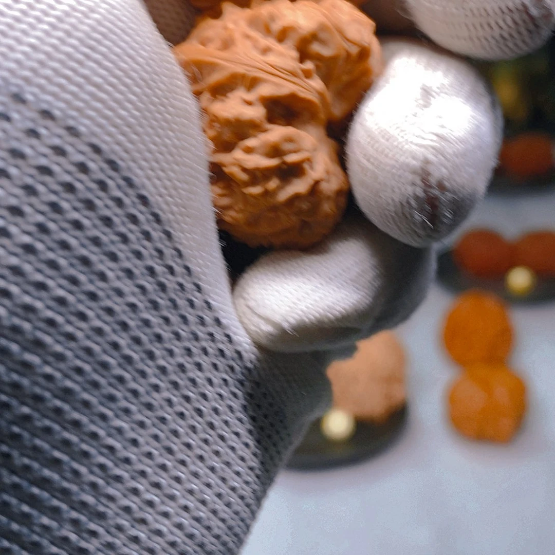 文玩核桃把件蓝**道吉蛙蛙