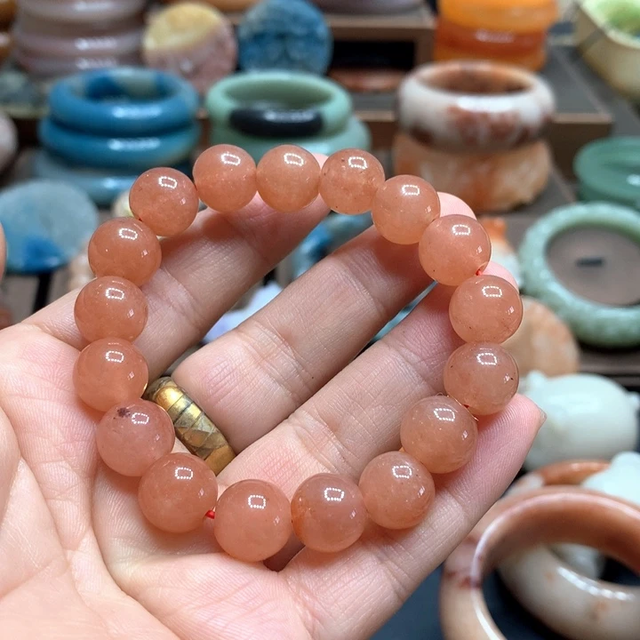 石英质玉（黄龙玉）合金颈饰