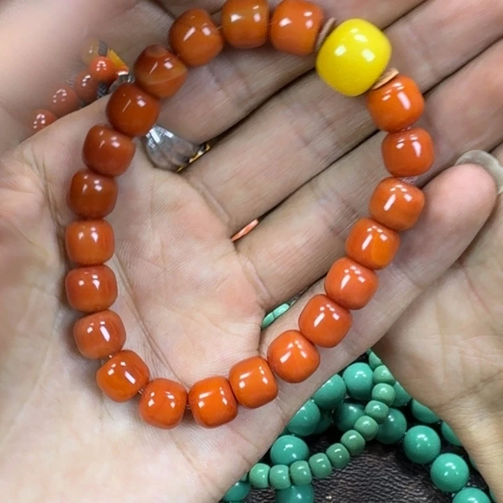 南红玛瑙未镶嵌手链