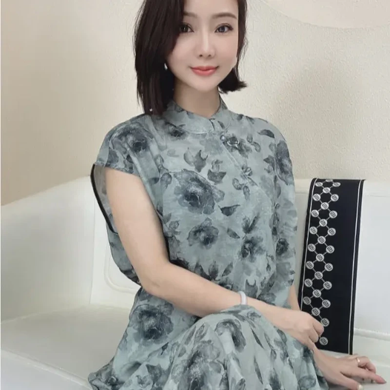 里物LEEWU【一袭芳华】新中式国潮旗袍连衣裙