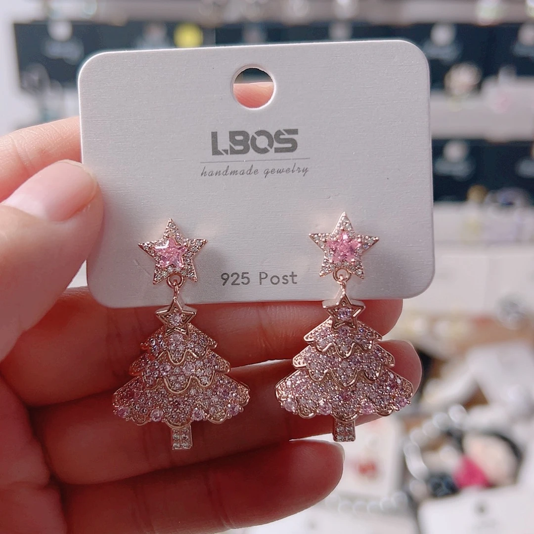 琉璃纯铜合金耳环的